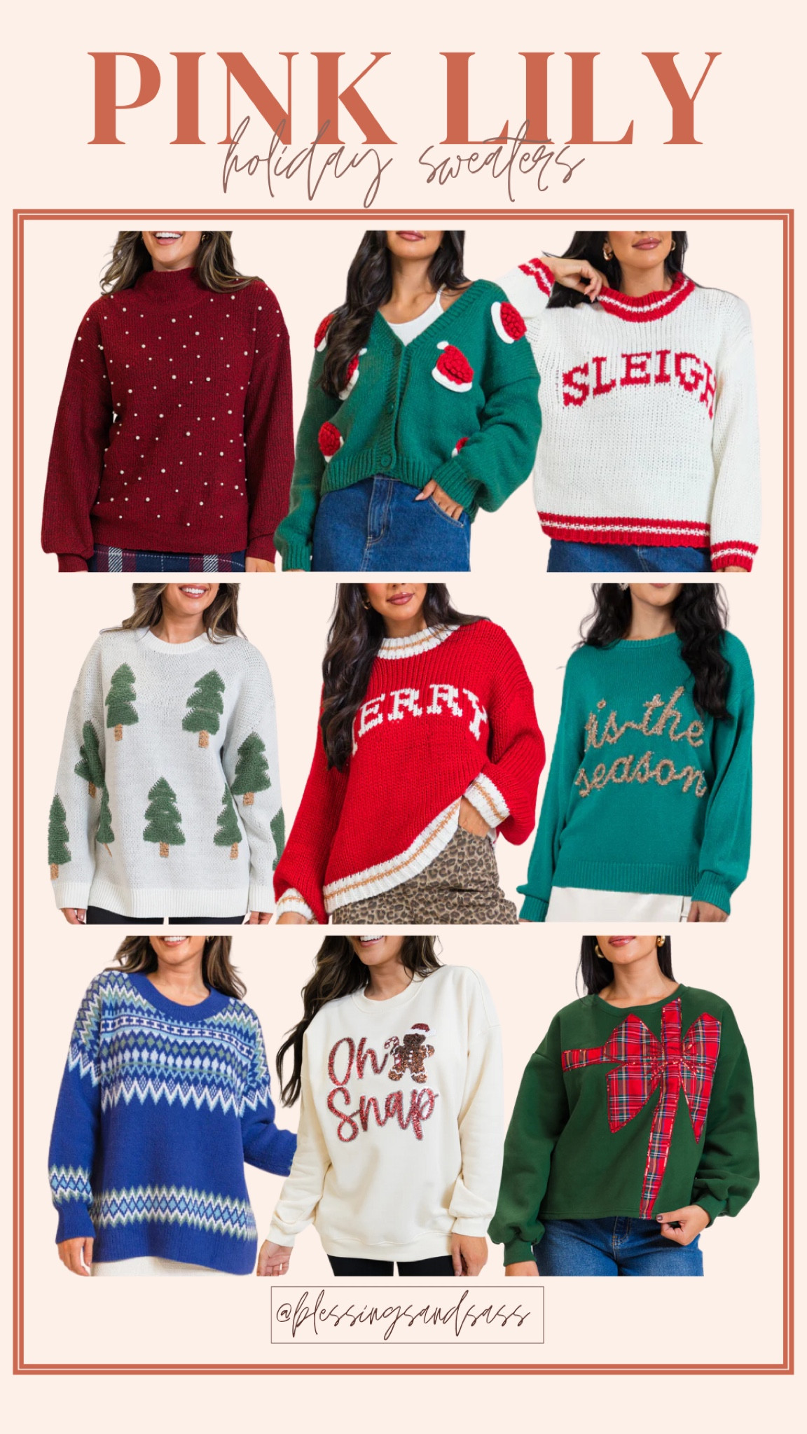 Pink Lily Holiday Sweaters! 

Women’s fashion, holiday fashion, holiday style, Christmas, Christmas sweaters, holiday ootd, cardigan, sweater, sweatshirt 



#LTKHoliday #LTKOver40 #LTKStyleTip