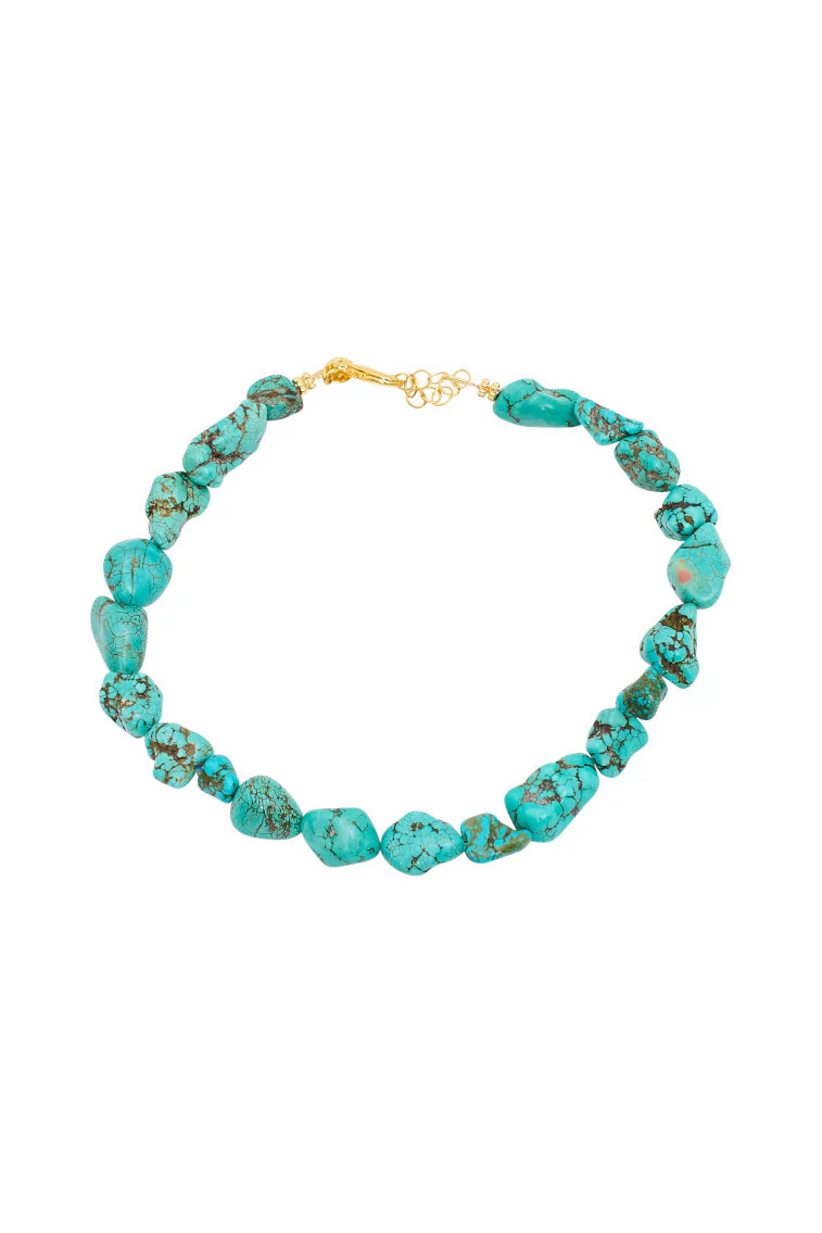 Hypso Tulum Bracelet Turquoise Gold Holiday birthday gift women girls Christmas Blue Unique | LoveShackFancy