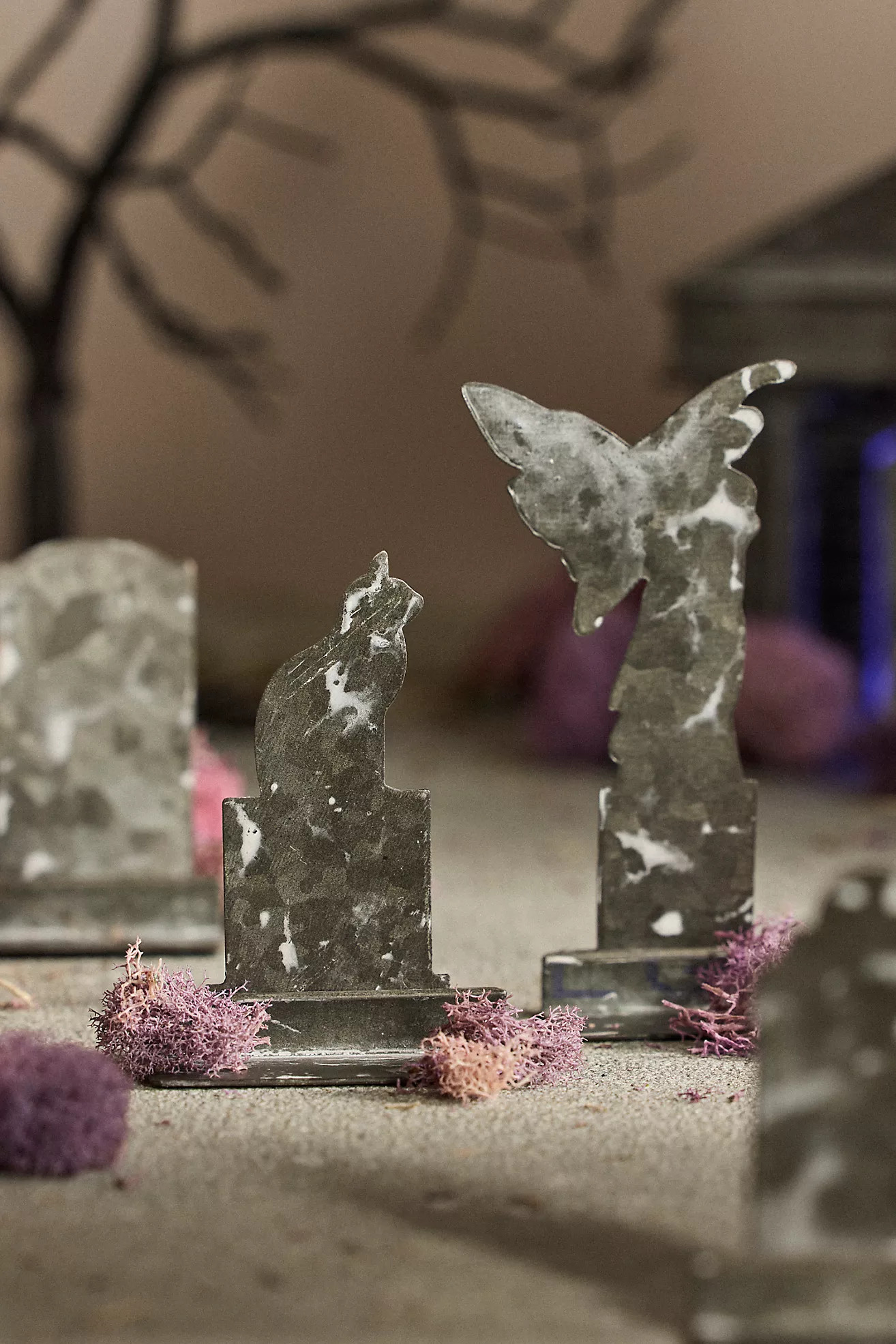 Concordville Spooky Village Tombstones, Set of 5 | Anthropologie (US)