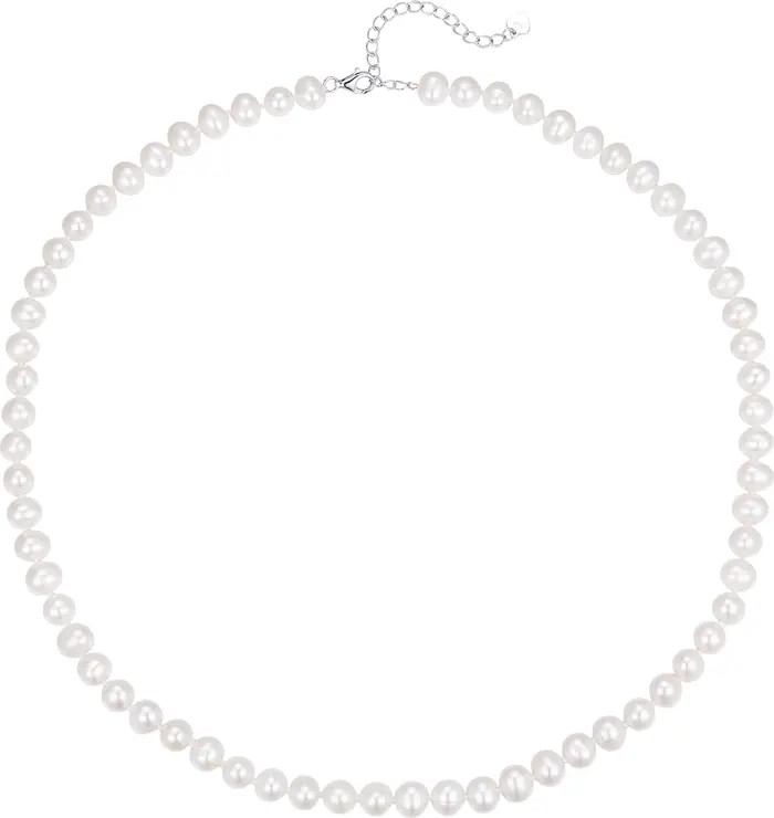 Freshwater Pearls Necklace with White Gold Vermeil | Nordstrom
