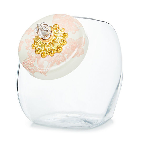 MacKenzie-Childs Sweets Jar with Rosy English Garden Lid | MacKenzie-Childs