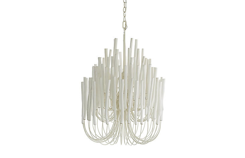 Tilda Chandelier - Whitewashed Wood - Arteriors | One Kings Lane