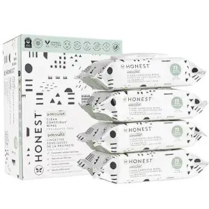 The Honest Company Clean Conscious Unscented Wipes | Over 99% Water, Compostable, Plant-Based, Ba... | Amazon (US)