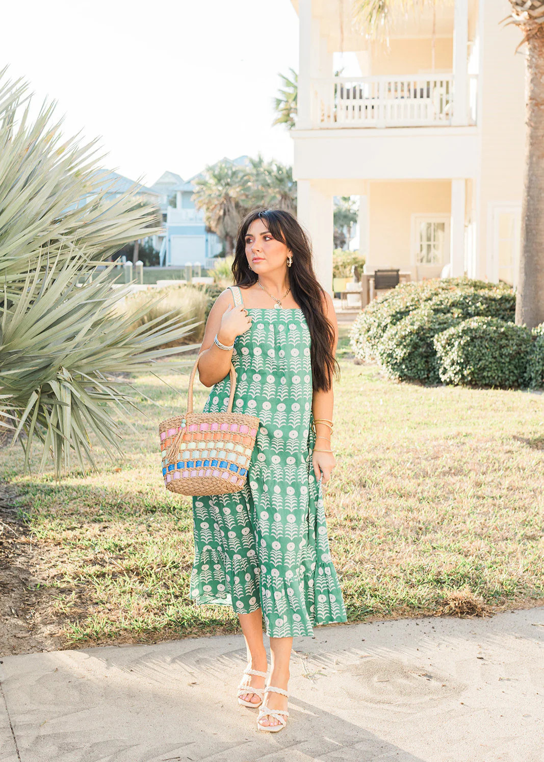 The Demi Dress- Green | Layerz Clothing