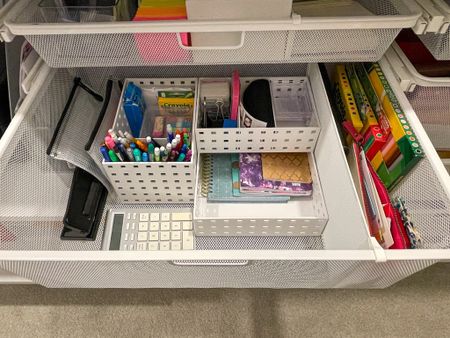 Organized drawer, drawer organizers, desk organizers, back to school organizing, modular containers, office organizing.



#LTKunder50 #LTKhome #LTKBacktoSchool