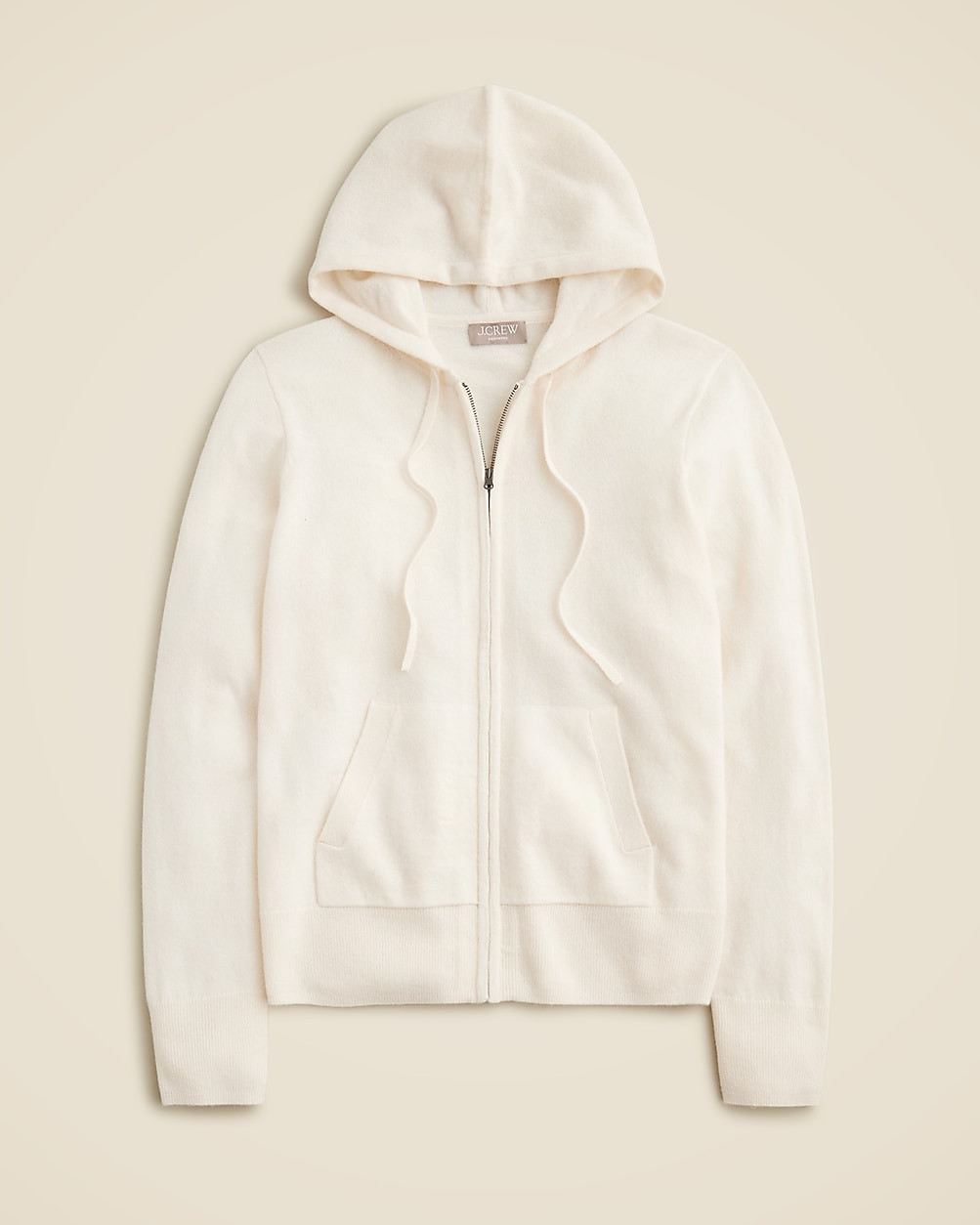 Cashmere full-zip sweater-hoodie | J. Crew US
