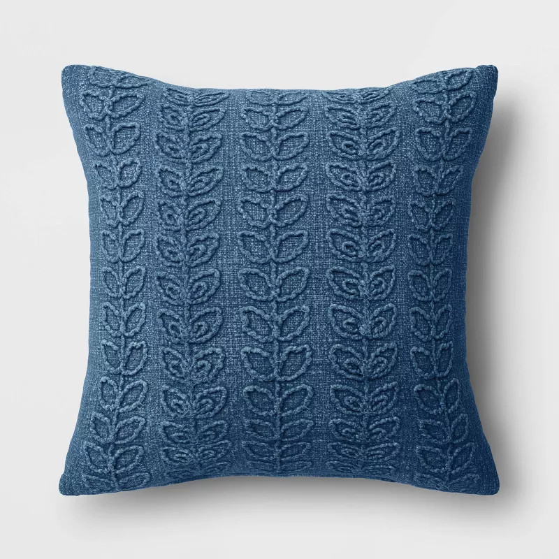 Stone Washed Botanical Square Throw Pillow - Threshold™ | Target