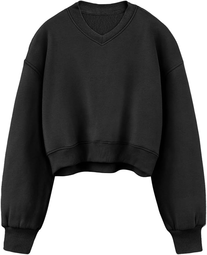 AUTOMET Womens Cropped Sweatshirts Hoodies Long Sleeves Pullover Fleece Crop Tops Fall Fashion Ou... | Amazon (US)