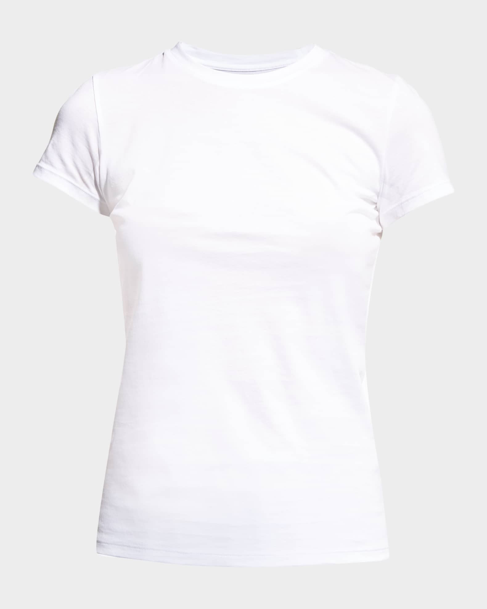 Essential Crewneck Pima Cotton Tee | Neiman Marcus