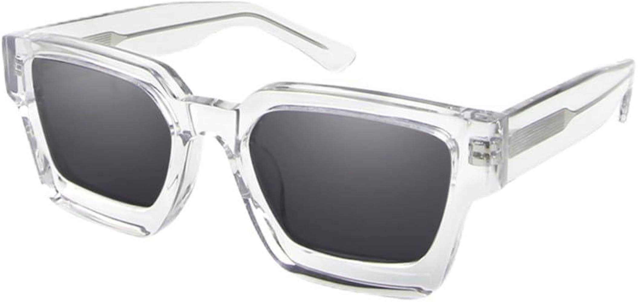 Thick Crystal Acetate Sunglasses Women Driving Glasses Men UV400， Sunglasses 32482 | Amazon (US)