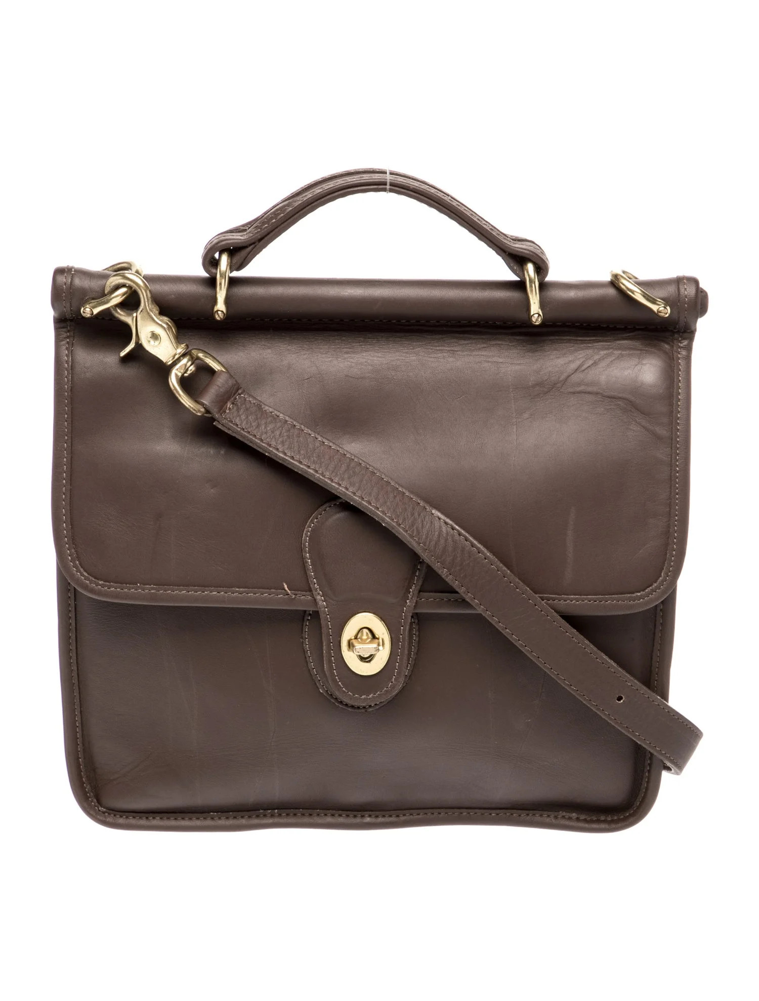 Coach Leather Shoulder Bag - Brown Shoulder Bags, Handbags - CCH107564 | The RealReal | The RealReal