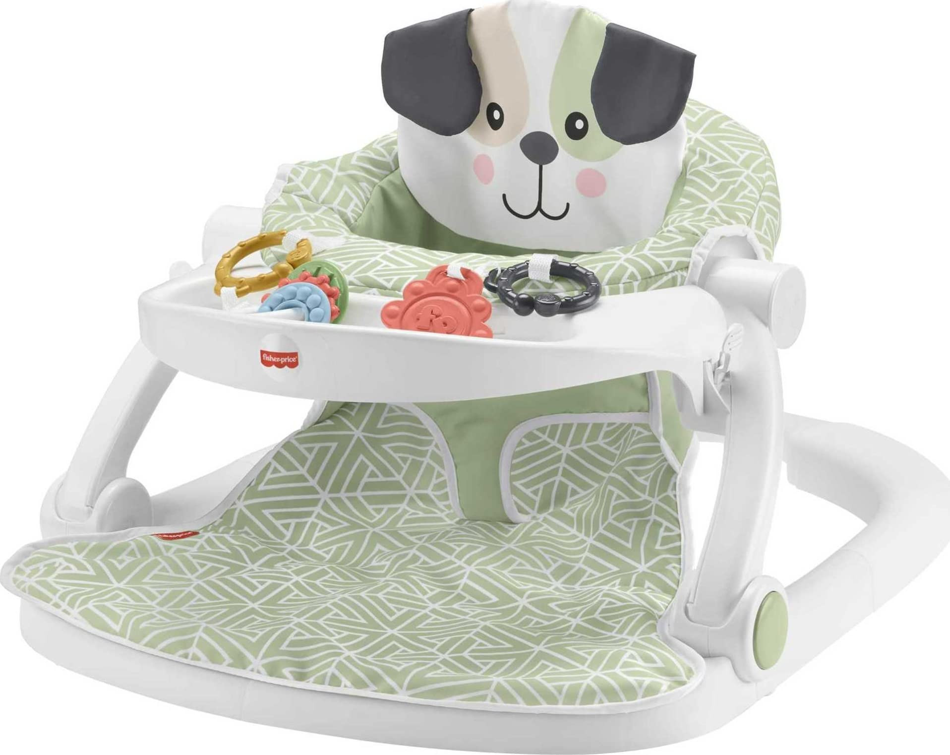 Fisher-Price Baby Portable Baby Chair Sit-Me-Up Floor Seat with Snack Tray and Developmental Toys... | Amazon (US)