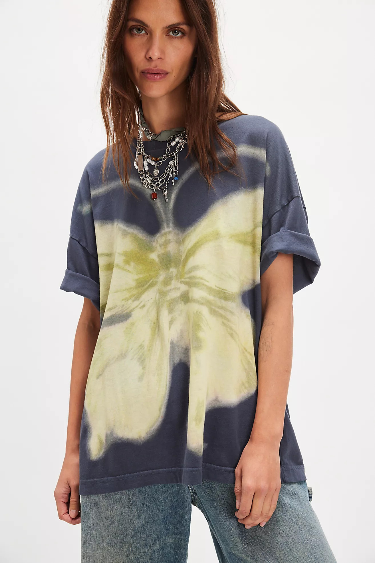 Ragabond Swan Gossip Painted Tee | Free People (Global - UK&FR Excluded)