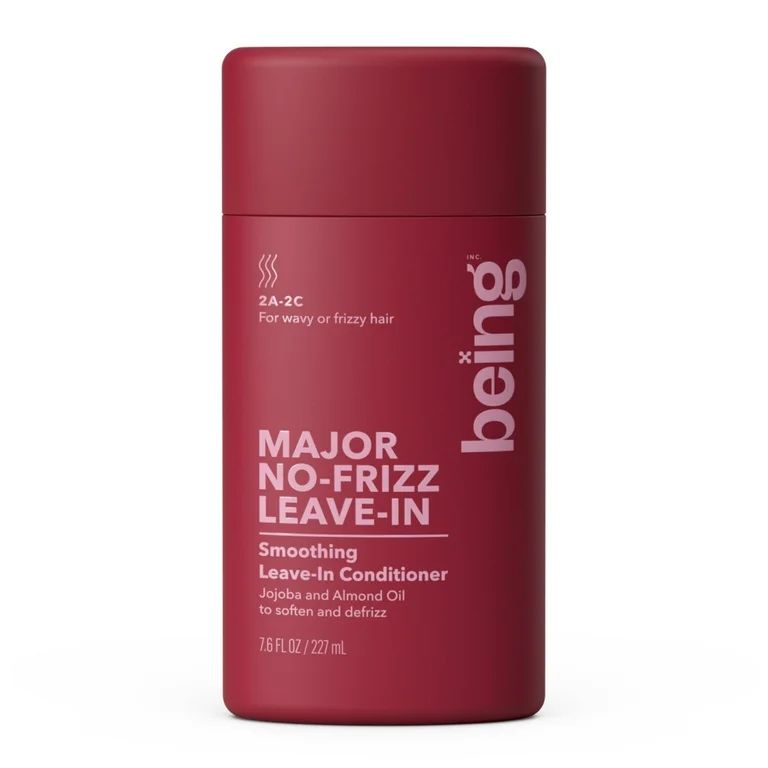 being MAJOR NO-FRIZZ Leave-In Conditioner with Jojoba and Almond Oil, 7.6 fl oz | Walmart (US)