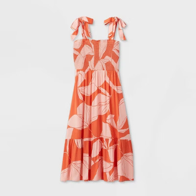 Women's Sleeveless Tie Shoulder Dress - A New Day™ | Target