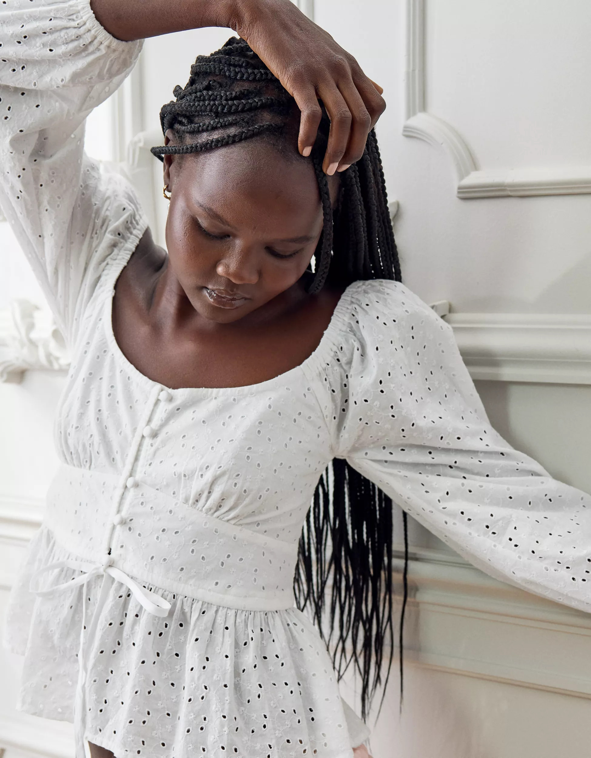 Aerie Long Sleeve Peplum Top | Aerie