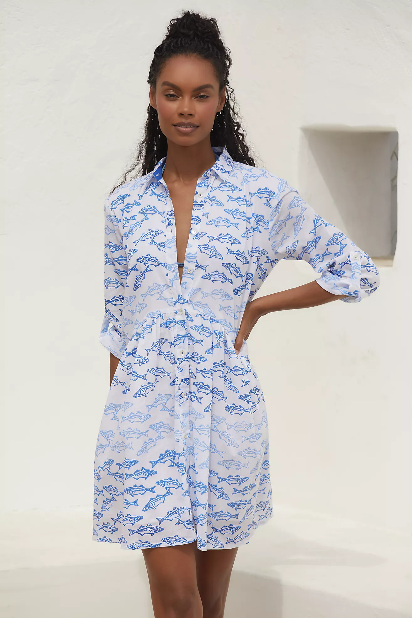 Ro's Garden Deauville Swing Mini Dress | Anthropologie (US)