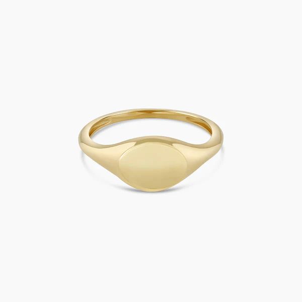 14k Gold Bespoke Signet Ring | Gorjana