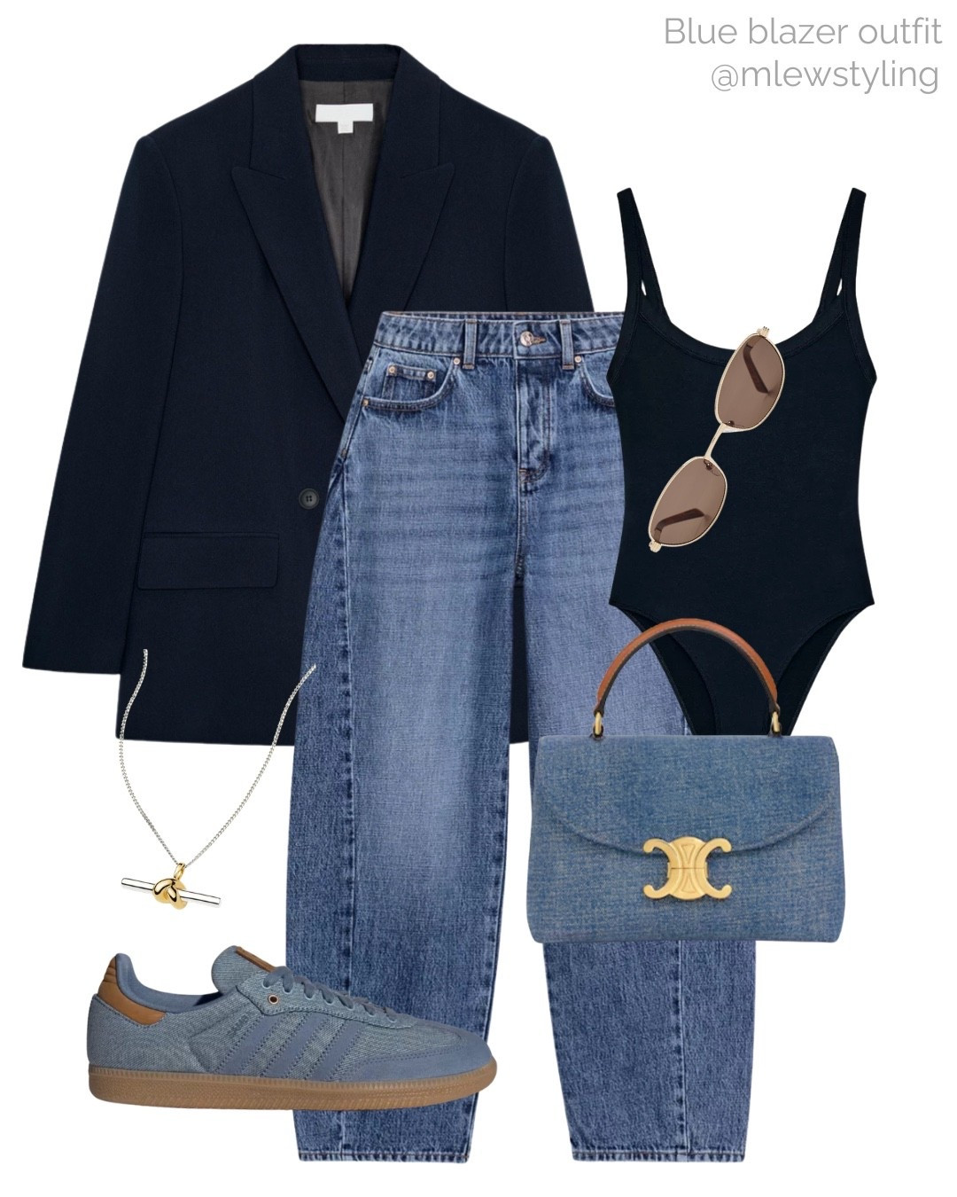 Navy blue blazer & bodysuit 💙

Tags: spring outfit, new-in Zara, barrel leg jeans, denim adidas samba sneakers, Celine handbag, capsule wardrobe, neutral aesthetic, elevated everyday outfit 

#LTKgrwm #LTKWorkwear #LTKootd