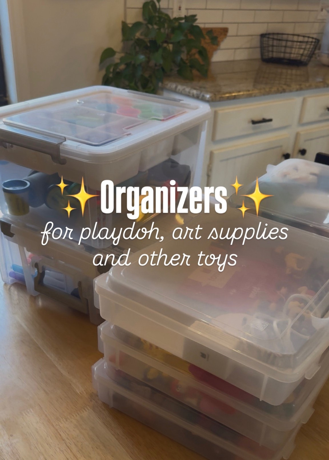 These organizers are perfect for playdoh, art supplies and other toys!

#LTKHome #LTKKids #LTKmomlife