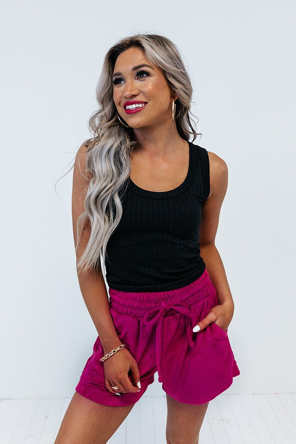 Stay Hopeful Ribbed Crop Tank In Black | Impressions Online Boutique