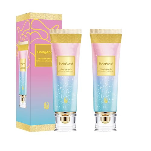 BodyAccel Nicotinamide Dazzle White Toothpaste,Toothpaste Fresh Breath Niacinamide, Repair and Protect Teeth, Toothpaste for Sensitive Teeth and Cavity Prevention, Antiplaque, Natural Peppermint (2) | Amazon (US)