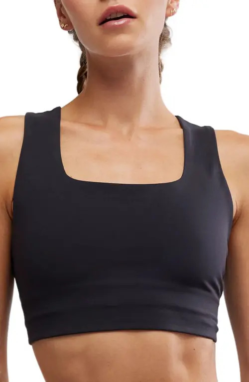 Free People FP Movement Win Win Racerback Bra in Black at Nordstrom, Size X-Small | Nordstrom