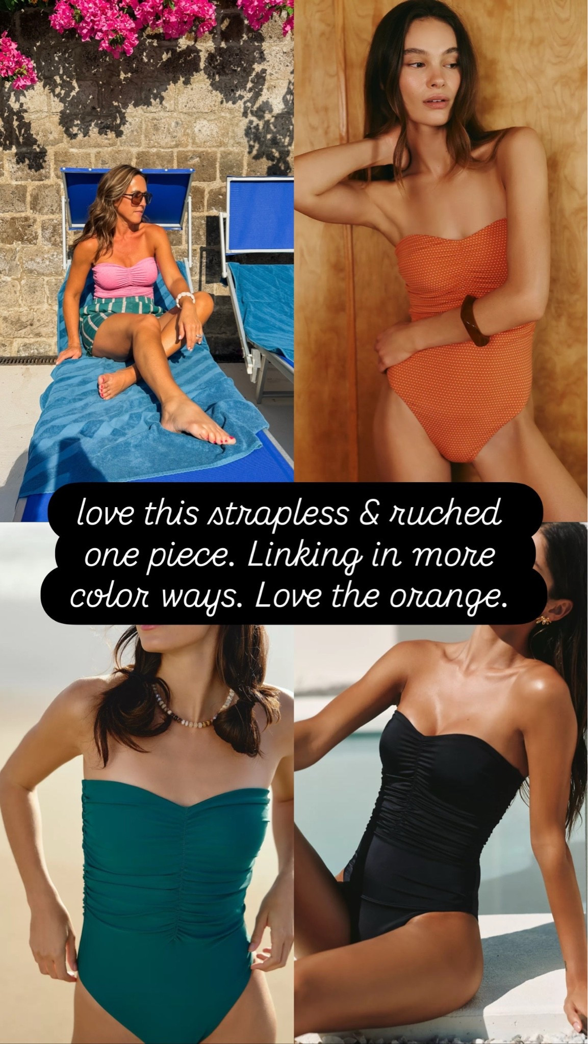 Size small in this strapless one piece swimsuit. 
XS shorts

#LTKgrwm #LTKmomlife #LTKTravel