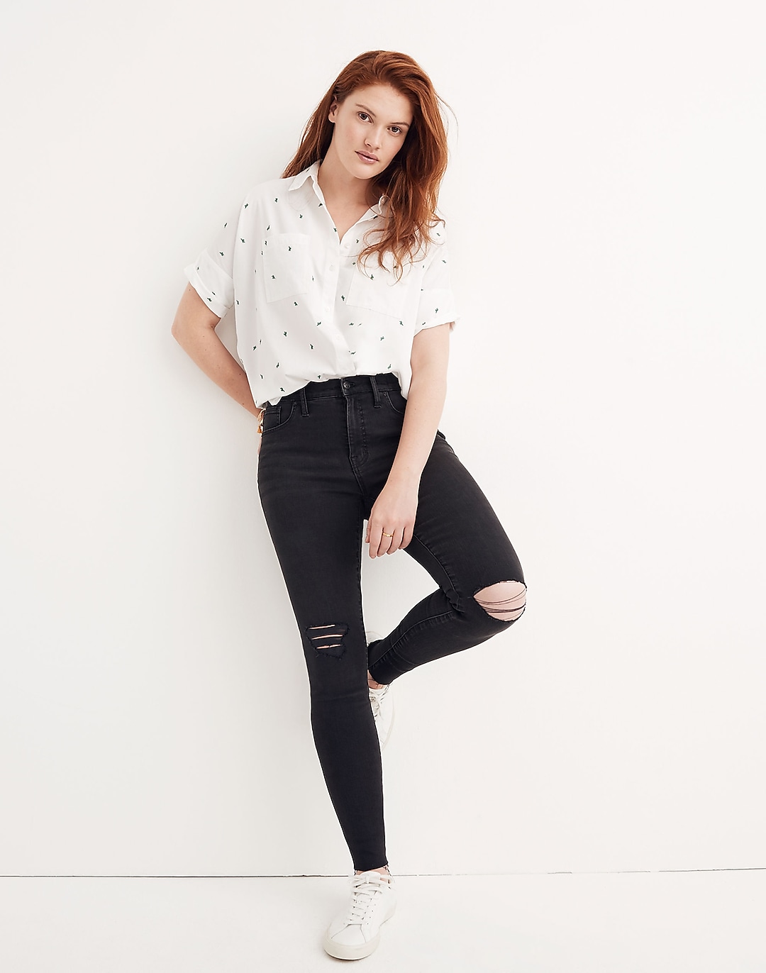 Tall 9" Mid-Rise Skinny Jeans in Black Sea | Madewell