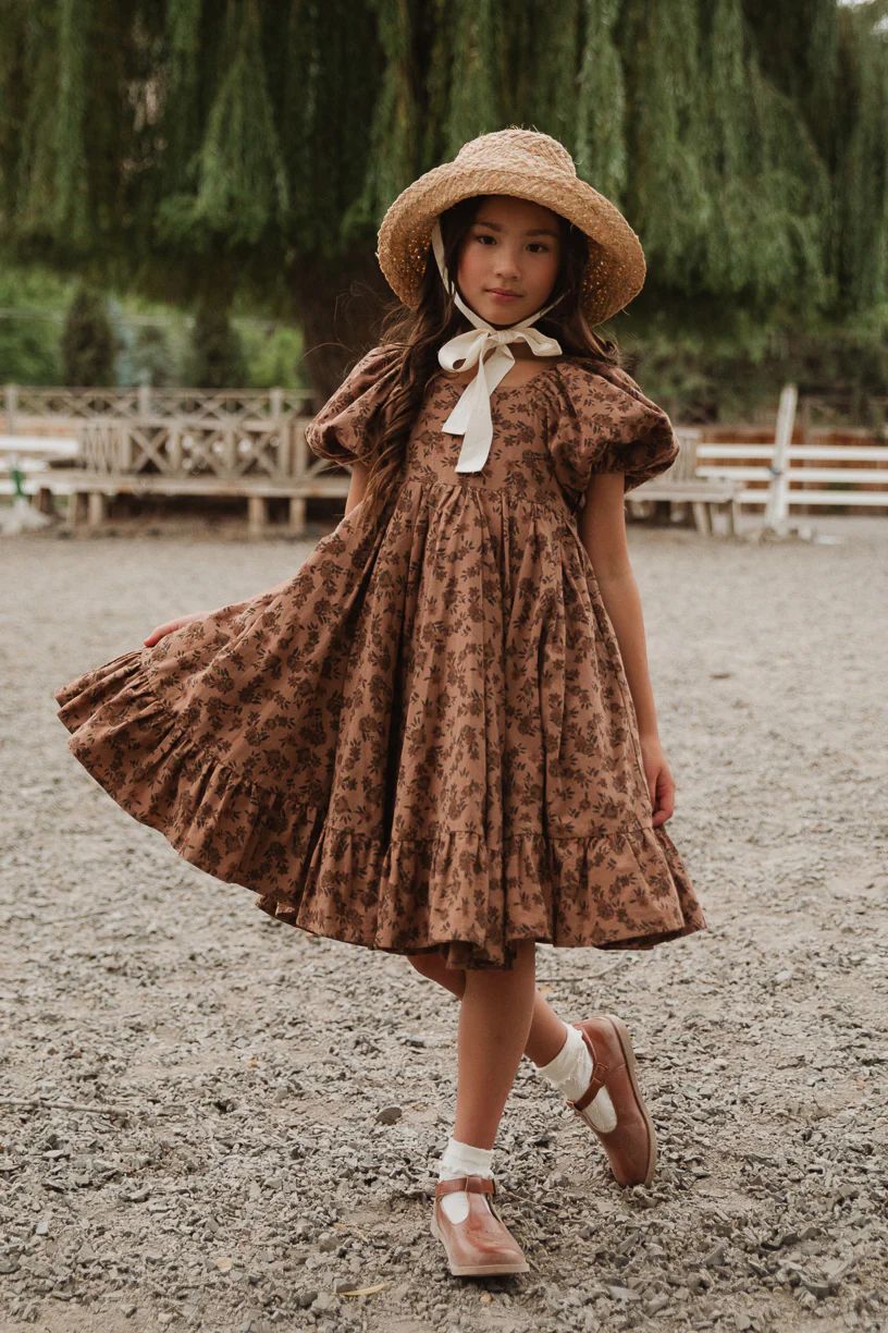 Mini Coco Dress in Brown Floral | Ivy City Co