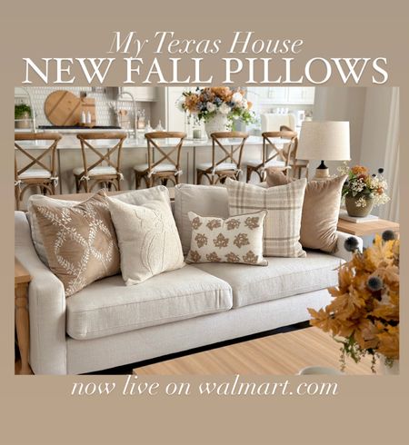 The My Texas House new fall pillow collection is now live! I also linked the mth pillow inserts! Size up on insert by 2” over the cover size for a fuller look.

#LTKhome #LTKfamily #LTKSeasonal