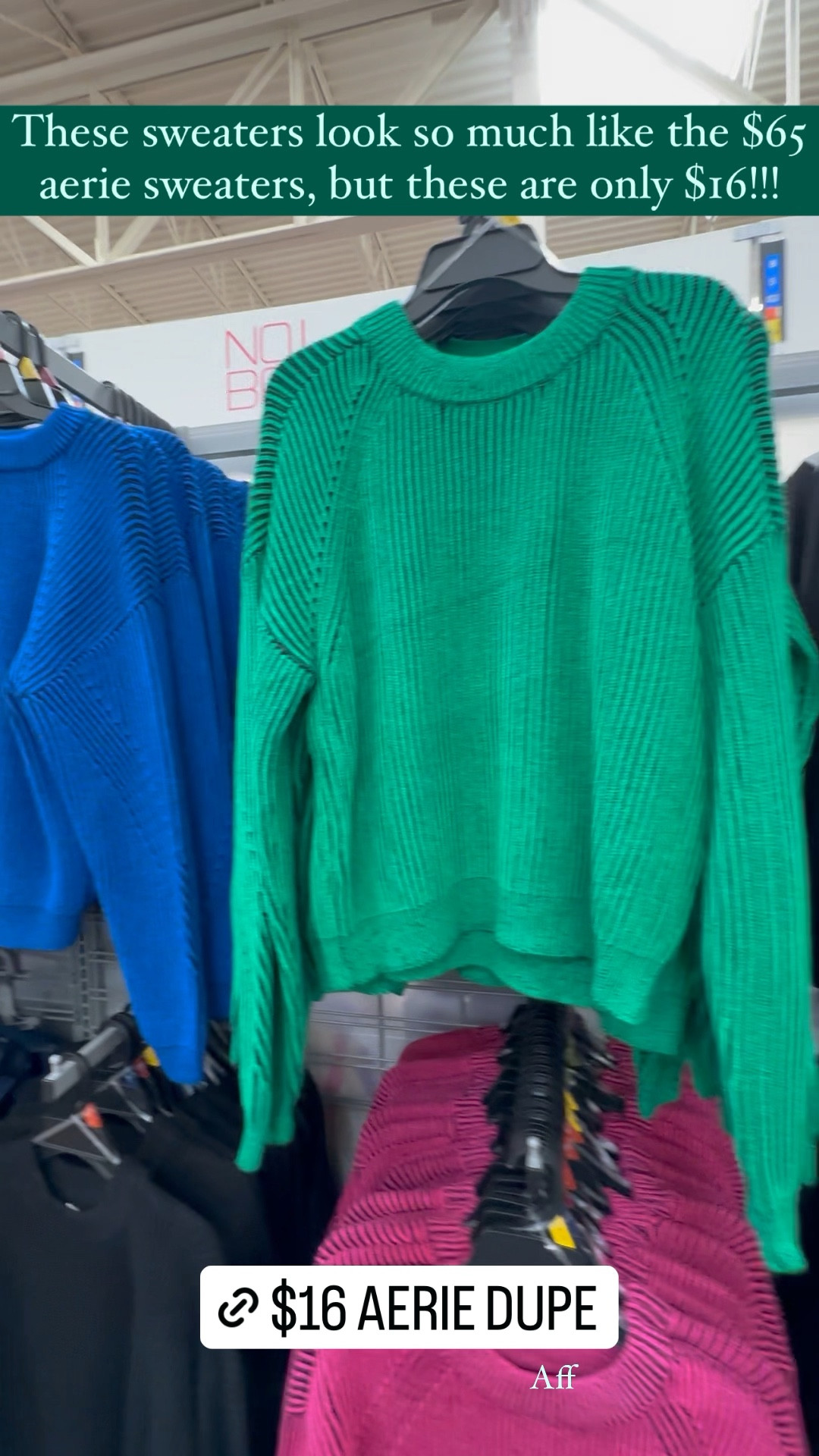 These Walmart sweaters are a dupe for the Aerie chenille sweater and they're $50 cheaper! S-3XL, 4 colors, only $16!
.................
Walmart finds, Walmart new arrivals, Walmart sweater, Aerie sweater dupe, sweaters under $20, fall tops, work sweater, work top, fall sweater, Christmas sweater, fall family photos, Christmas family photos, no boundaries sweater, scoop sweater, time and tru sweater plus size sweater striped sweater black sweater soft sweater

#LTKover40 #LTKstyletip #LTKplussize