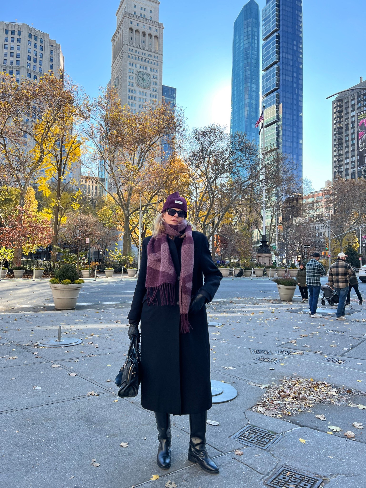 Winter outfit, burgundy scarf, burgundy beanie, riding boots, wool coat, Allsaints coat, black coat 

#LTKstyletip #LTKwinter #LTKeurope