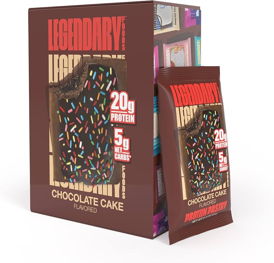 Legendary Foods 20 gr Protein Pastry | Low Carb Tasty Protein Bar Alternative | Keto Friendly | N... | Amazon (US)