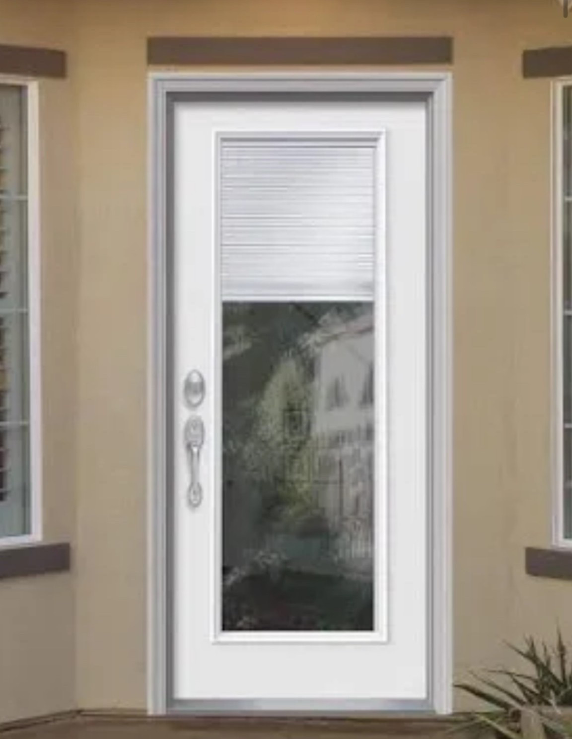 Shop this pre-hung door to bring beautiful natural light into your home.