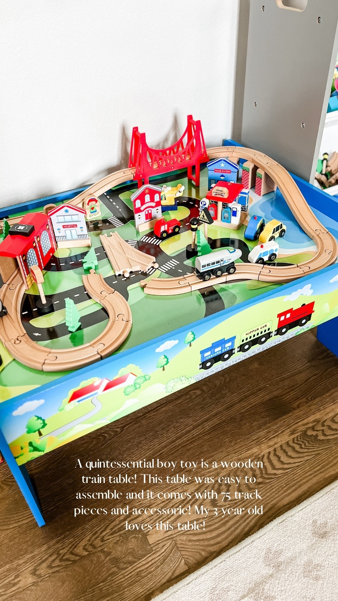 This train table keeps my toddler busy! It has tons of track and different pieces. Under $100 and easy to assemble

Boy toy, toddler toy, playroom, kids toys, train table, Amazon find 

#LTKKids #LTKFindsUnder100