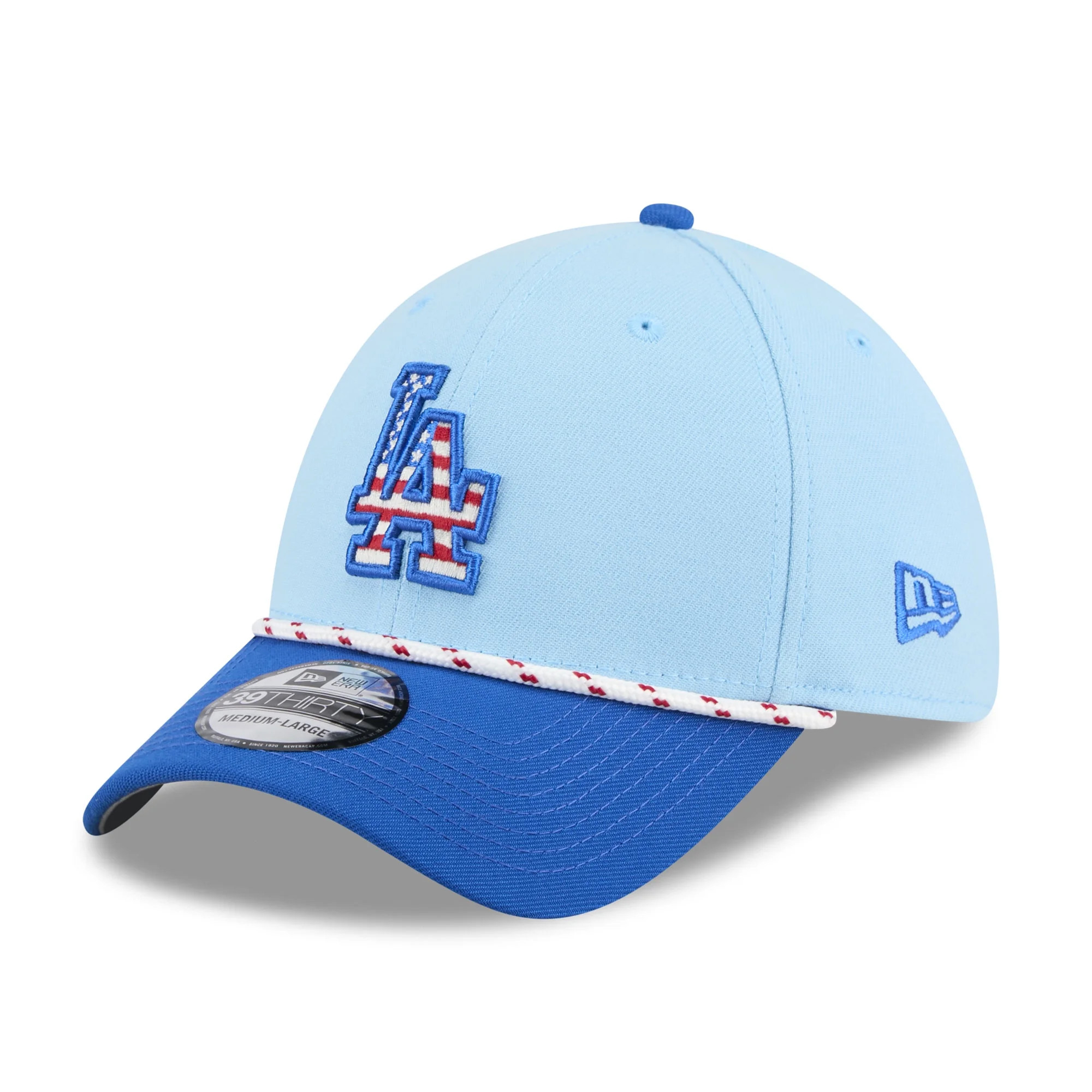 Men's New Era Light Blue/Royal Los Angeles Dodgers 2025 Fourth of July 39THIRTY Flex Hat | Walmart (US)