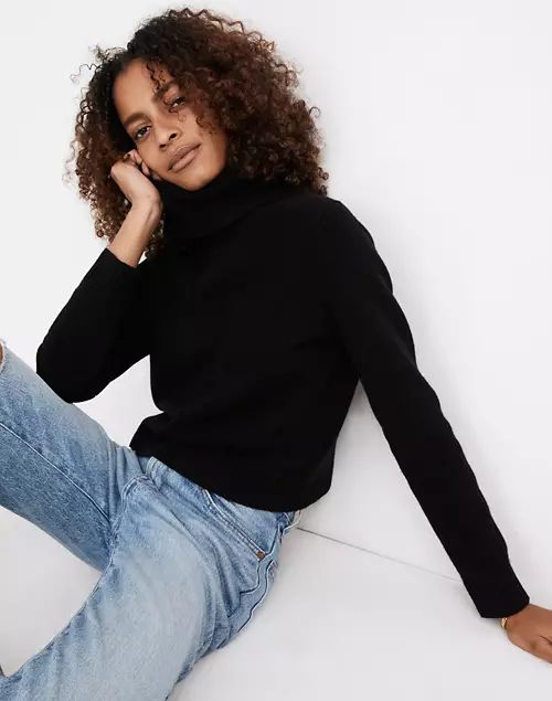 (Re)sourced Cashmere Crop Turtleneck Sweater | Madewell