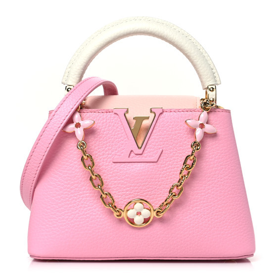 Taurillon Flower Chain Capucines Mini Candy Pink | FASHIONPHILE (US)