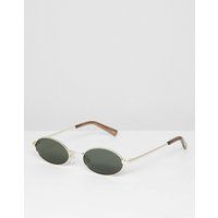 Le Specs love train round sunglasses in gold - Gold | ASOS ROW