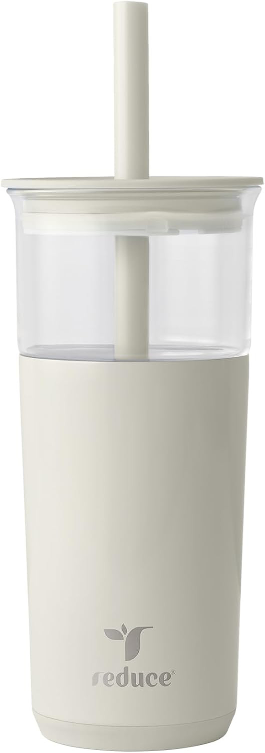 REDUCE Aspen - 20oz Vacuum Insulated Glass Tumbler - Extra Wide Straw & Lid | Amazon (US)