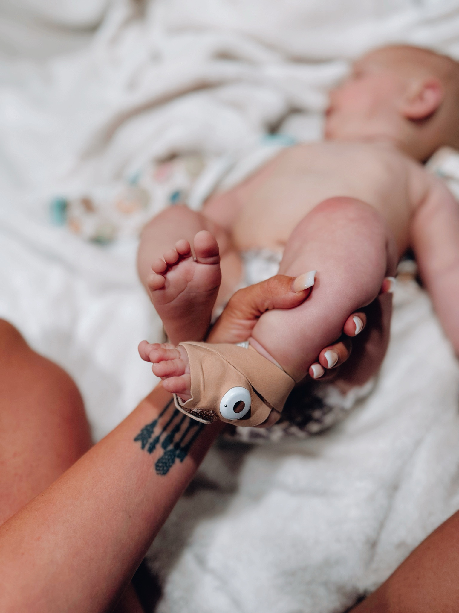 The owlet sock gives me such peace of mind when sissy is sleeping 🥹 
She never goes a night without it! 
Reads oxygen & heart rate in real time! 
#LTKbabymusthaves 

#LTKbaby