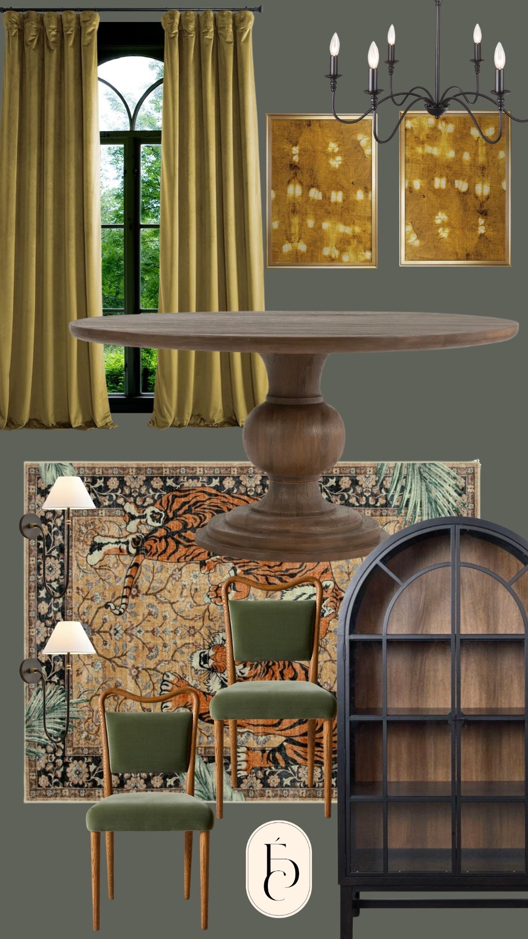 Spice up your life with this fierce dining room room. 
#ltkhome #diningroom