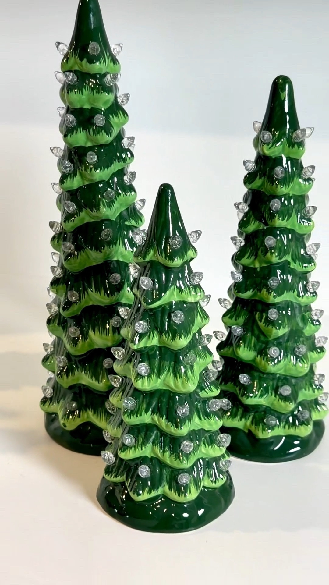 🎄 My light up ceramic Christmas trees are back to their best price! They come in sets of 3  in 4 color ways! Obsessed with them! 

#LTKFindsUnder50 #LTKHoliday #LTKHome