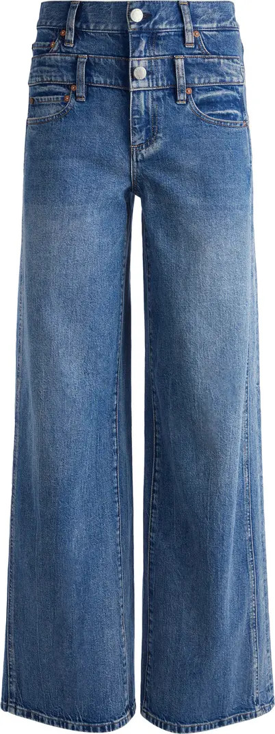 Double Waistband Wide Leg Jeans | Nordstrom