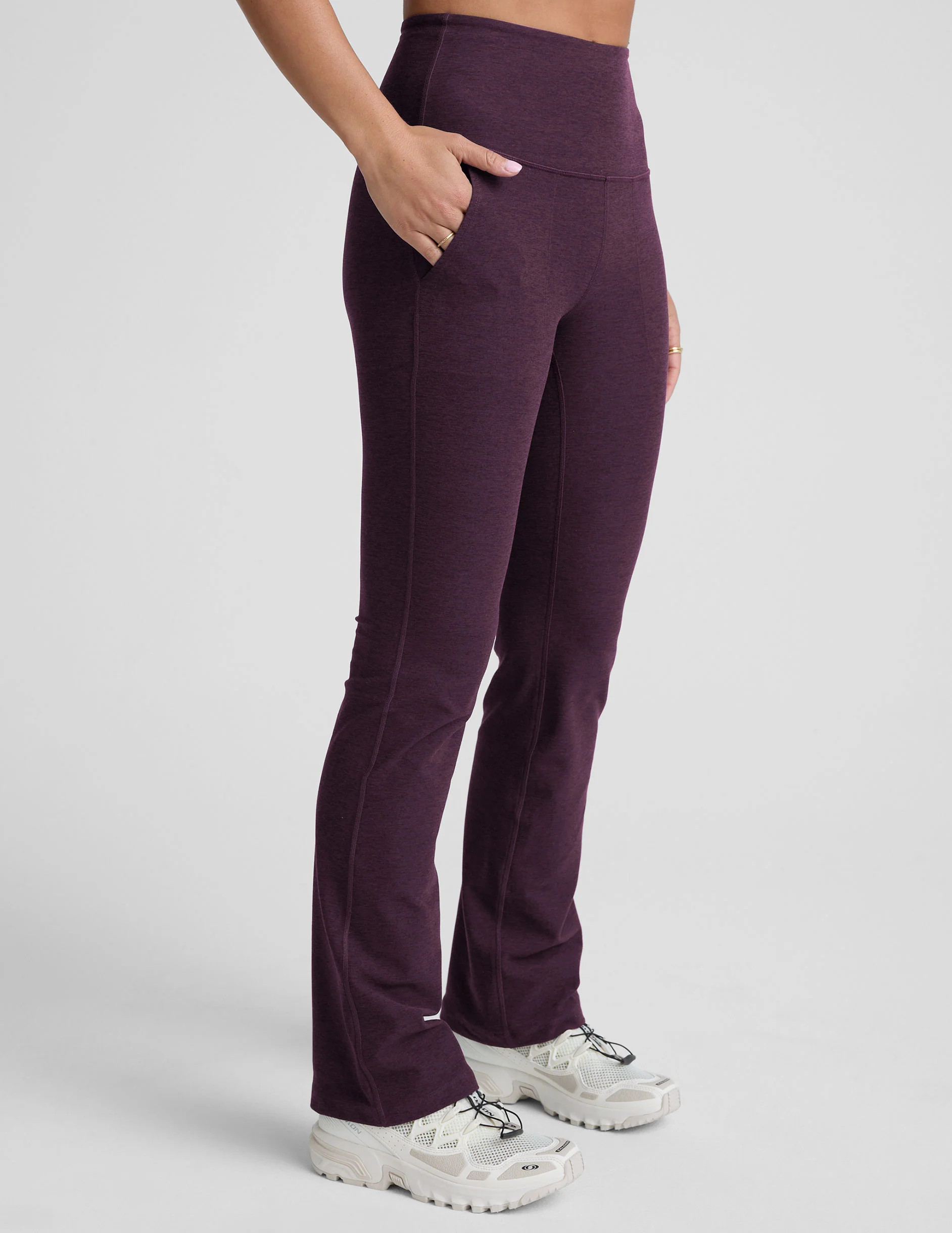 Spacedye High Waisted Practice Pocket Bootcut Pant | Beyond Yoga | Beyond Yoga
