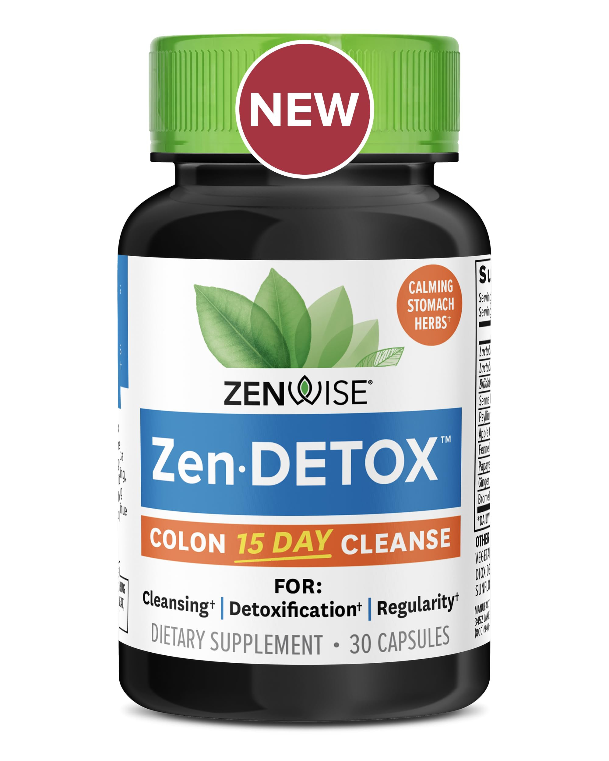 Zenwise Health 15 Day Cleanse – Detox & Colon Cleanse for Men & Women, Gut Cleanse Detox Pills ... | Amazon (US)