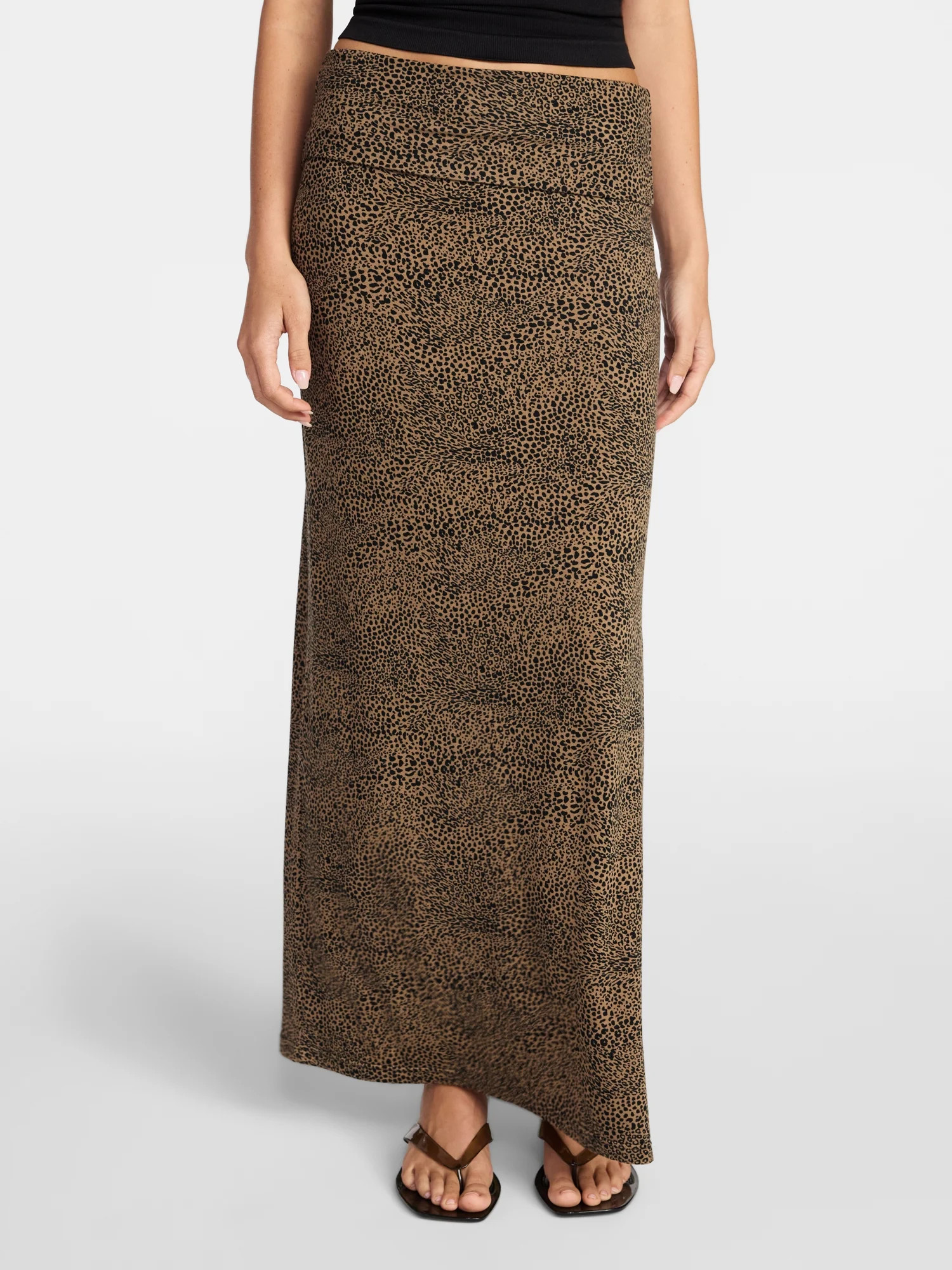 No Boundaries Foldover Maxi Skirt, Women's & Women's Plus XXS-4X | Walmart (US)