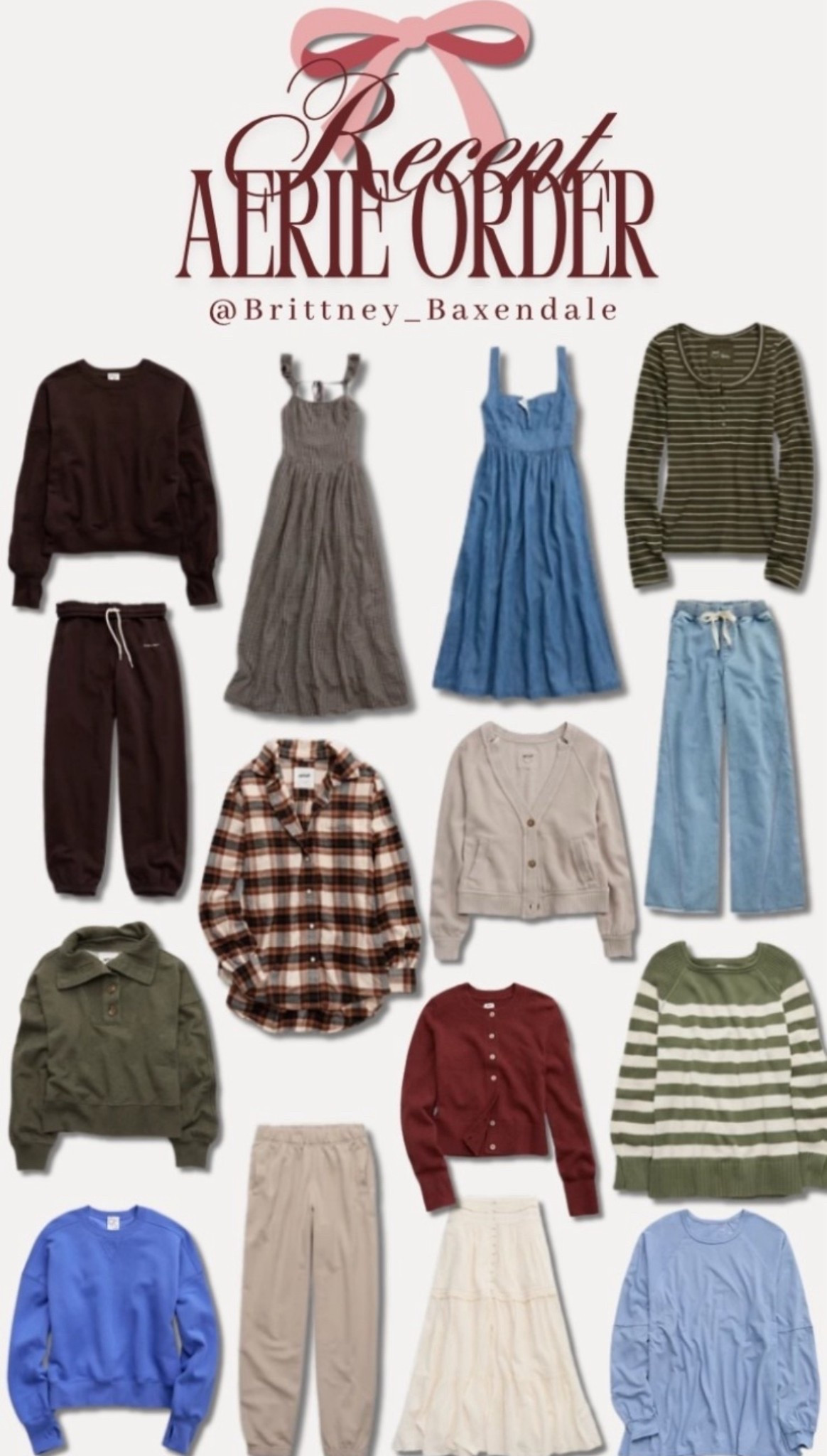  Aerie sale  30% -70% off site wide. 

Fall outfit // fall transition// fall style // cardigan // sweater // sweat set // matching set // flannel // wide leg pants



#LTKSeasonal #LTKFindsUnder100 #LTKSaleAlert