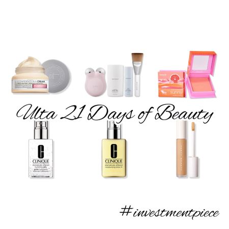 From celeb fave toning devices to cult fave concealer, blush and moisturizers- get 50% off these beauty must haves today only @ulta #21daysofbeauty #investmentpiece 

#LTKbeauty #LTKunder100 #LTKsalealert